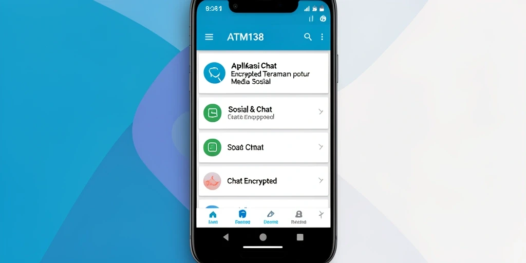 Antarmuka utama ATM138 yang sederhana dan aman untuk chatting.