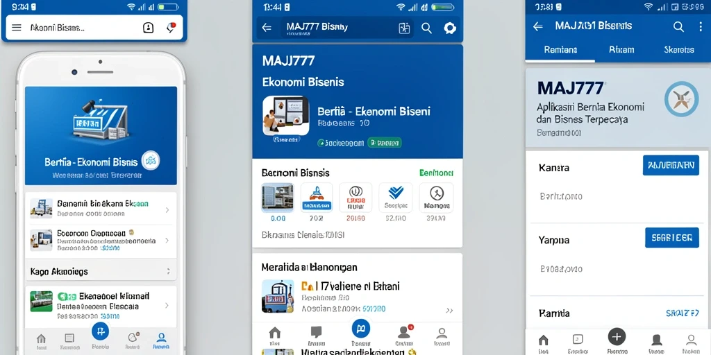 Antarmuka MAJ777 yang mudah digunakan untuk berita ekonomi.
